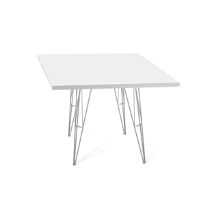 Кухонный стол SHT-TU10 (4 шт.)/ТT 80/80 (хром лак/белый) в Элисте