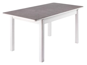 Кухонный стол раздвижной Нордкап, Керамика, grigio серый, 40 прямые фигурные массив белый в Элисте