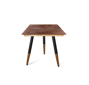 Керамический обеденный стол SHT-TU12 (3 шт.)/ТT8 60/60 (черный/темный орех/прозрачный лак/коричневая сепия) в Элисте