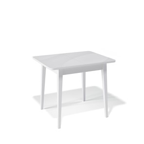 Раздвижной стол Kenner 900M (Белый/Стекло белое глянец) в Элисте