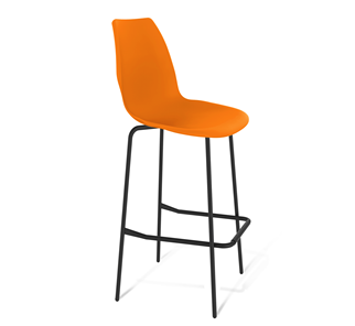 Барный стул SHT-ST29/S29 (оранжевый ral2003/черный муар) в Элисте