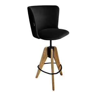 Барный  стул SHT-ST36 / SHT-S92 (ночное затмение/браш.коричневый/черный муар) в Элисте