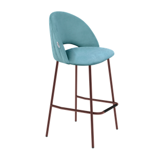 Барный стул SHT-ST34-1 / SHT-S29P (голубая пастель/медный металлик) в Элисте