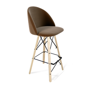Барный стул SHT-ST35 / SHT-S80 (кофейный ликер/прозрачный лак/черный) в Элисте