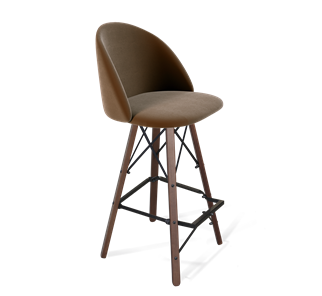 Барный стул SHT-ST35 / SHT-S80 (кофейный ликер/темный орех/черный) в Элисте