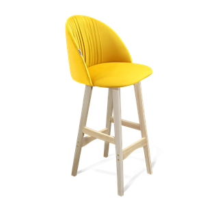 Барный стул SHT-ST35-1 / SHT-S65 (имперский жёлтый/прозрачный лак) в Элисте