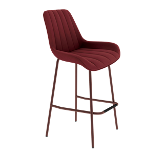 Барный стул SHT-ST37 / SHT-S29P (рубиновое вино/медный металлик) в Элисте