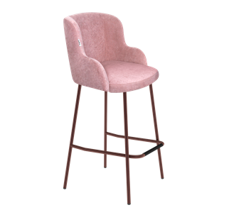 Барный стул SHT-ST39 / SHT-S29P (пыльная роза/медный металлик) в Элисте