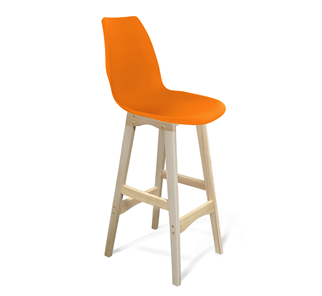 Барный стул SHT-ST29/S65 (оранжевый ral2003/прозрачный лак) в Элисте