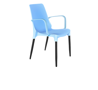 Обеденный стул SHT-ST76/S424-С (голубой/черный муар) в Элисте