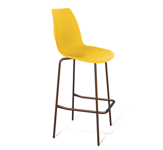 Барный стул Sheffilton SHT-ST29/S29 (желтый ral 1021/медный металлик) в Элисте