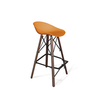Обеденный стул SHT-ST19/S80 (оранжевый/темный орех/черный) в Элисте