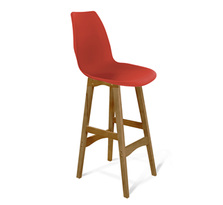 Обеденный стул SHT-ST29/S65 (красный ral 3020/светлый орех) в Элисте