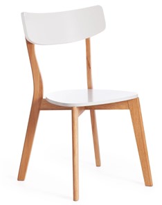 Кухонный стул Claire, дерево гевея/МДФ 48x49,5x81,5 Белый/натуральный (2 шт) арт.15113 в Элисте
