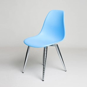 Кухонный стул derstuhl DSL 110 Milan Chrom (голубой) в Элисте