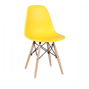 Мягкий стул EAMES DSW WX-503 PP-пластик желтый в Элисте