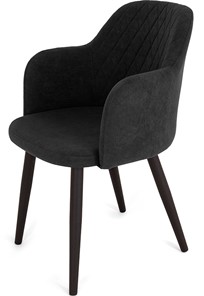 Обеденный стул Эспрессо-1, ноги черные круглые XXL (R38)/велюр T190 Горький шоколад в Элисте