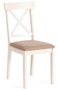 Кухонный стул Гольфи 2, дерево гевея 45х51х94 Ivory white/ткань кор.-зол 1505-9 (2 шт) арт.14117 в Элисте