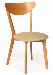Обеденный стул MAXI (Макси), бук/ткань 86x48,5x54,5 Бежевый/ натуральный бук (2 шт) арт.13134 в Элисте