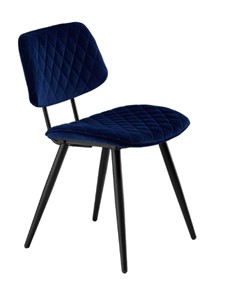 Обеденный стул Фрея, Велюр Tesla 20 (тёмно-синий) / Черный муар матовый в Элисте