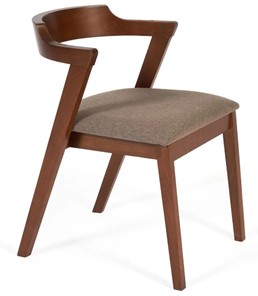 Обеденный стул VERSA (Верса) бук/ткань 54,5x56x74 Коричневый (2 шт) арт.13988 в Элисте