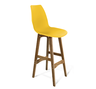 Барный стул SHT-ST29/S65 (желтый ral 1021/дуб брашированный коричневый) в Элисте