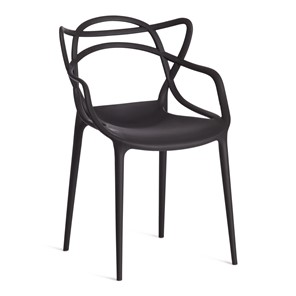 Обеденный стул Cat Chair (mod.028) пластик, 54,5*56*84 черный, арт.12655 в Элисте