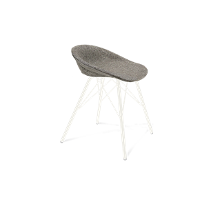 Обеденный стул SHT-ST19-SF1 / SHT-S37 (коричневый сахар/белый муар) в Элисте