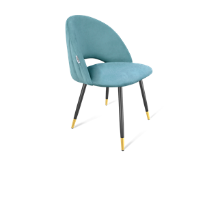 Обеденный стул SHT-ST34-1 / SHT-S95-1 (голубая пастель/черный муар/золото) в Элисте