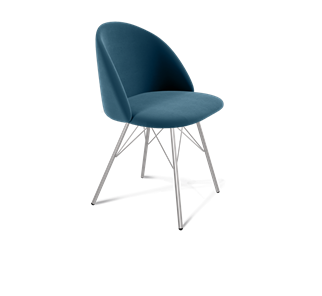 Обеденный стул SHT-ST35 / SHT-S37 (тихий океан/хром лак) в Элисте