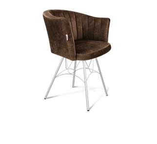 Обеденный стул SHT-ST42-1 / SHT-S100 (кофейный трюфель/хром лак) в Элисте