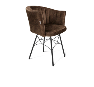 Обеденный стул SHT-ST42-1 / SHT-S107 (кофейный трюфель/черный муар) в Элисте
