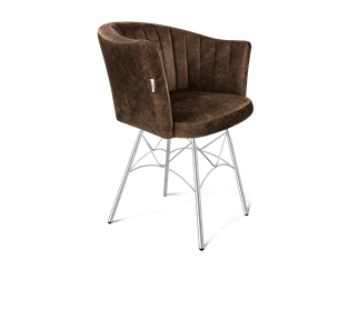 Обеденный стул SHT-ST42-1 / SHT-S107 (кофейный трюфель/хром лак) в Элисте