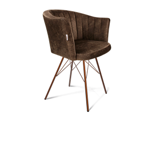 Обеденный стул SHT-ST42-1 / SHT-S37 (кофейный трюфель/медный металлик) в Элисте