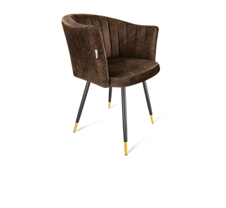 Обеденный стул SHT-ST42-1 / SHT-S95-1 (кофейный трюфель/черный муар/золото) в Элисте