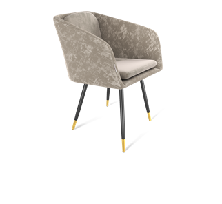 Обеденный стул SHT-ST43-1 / SHT-S95-1 (карамельный латте/черный муар/золото) в Элисте