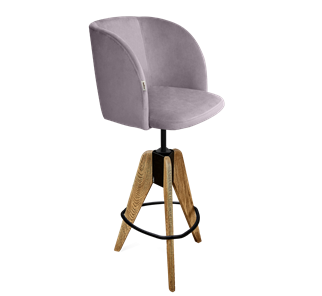 Полубарный стул SHT-ST33 / SHT-S92 (сиреневая орхидея/браш.коричневый/черный муар) в Элисте