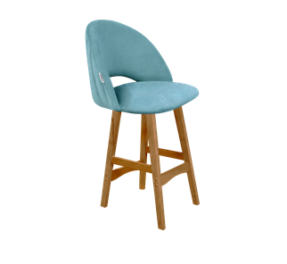 Полубарный стул SHT-ST34-1 / SHT-S65-1 (голубая пастель/светлый орех) в Элисте