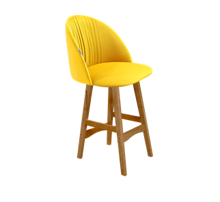 Полубарный стул SHT-ST35-1 / SHT-S65-1 (имперский жёлтый/светлый орех) в Элисте