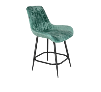 Полубарный стул SHT-ST37 / SHT-S148-1 (зеленый чай/черный муар) в Элисте