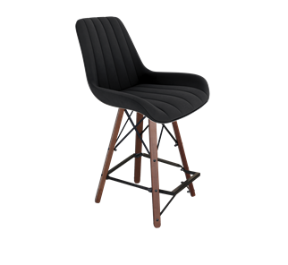 Полубарный стул SHT-ST37 / SHT-S80-1 (ночное затмение/темный орех/черный) в Элисте