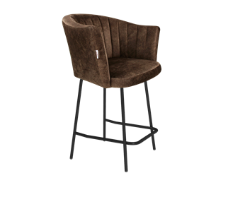 Полубарный стул SHT-ST42-1 / SHT-S29P-1 (кофейный трюфель/черный муар) в Элисте