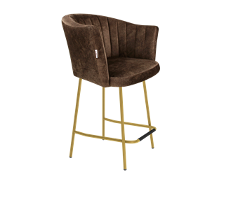 Полубарный стул SHT-ST42-1 / SHT-S29P-1 (кофейный трюфель/золото) в Элисте