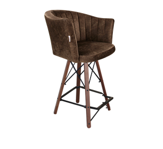Полубарный стул SHT-ST42-1 / SHT-S80-1 (кофейный трюфель/темный орех/черный) в Элисте