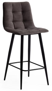 Кухонный полубарный стул CHILLY (mod. 7095пб) 55х44х94 темно-серый barkhat 14/черный арт.15454 в Элисте