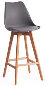 Барный кухонный стул TULIP BAR (mod. C1014H) 57х48х104 серый 024 /натуральный арт.19651 в Элисте
