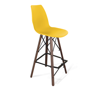 Барный стул Sheffilton SHT-ST29/S80 (желтый ral 1021/темный орех/черный) в Элисте
