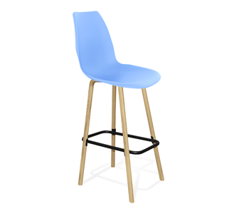 Обеденный стул SHT-ST29/S94 (голубой pan 278/прозрачный лак/черный муар) в Элисте