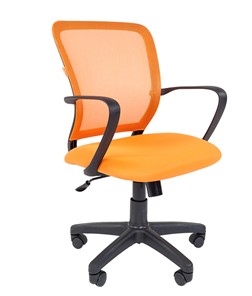 Кресло CHAIRMAN 698 black TW, ткань, цвет оранжевый в Элисте