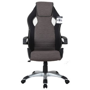 Офисное кресло Brabix Techno GM-002 (ткань, черное/серое, вставки белые) в Элисте